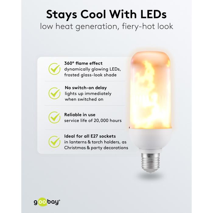 LED Flame E24 Bulb 4.5 W 20000h @ electrokit (6 of 6)