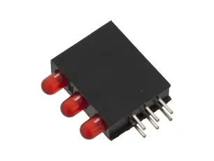 LED-indikator 3x r&ouml;d PCB @ electrokit