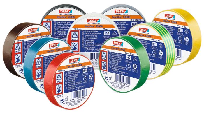 Eltejp svart 20m 19mm tesaflex @ electrokit (2 av 2)