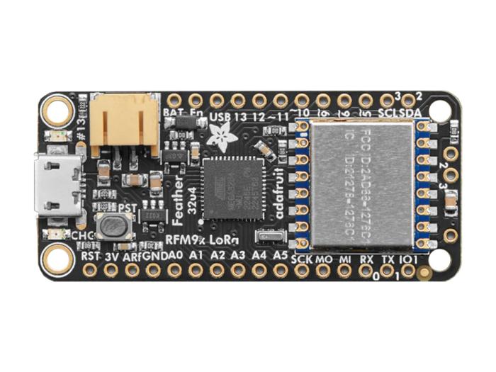 Adafruit Feather 32u4 - RFM95W 868 MHz @ electrokit (1 av 6)