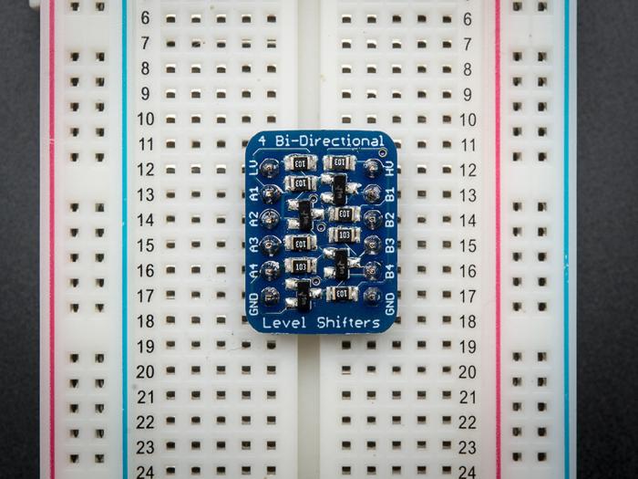 Nivåomvandlare 4 kanaler dubbelriktad 3.3V -- 5V I2C-stöd @ electrokit (5 av 5)