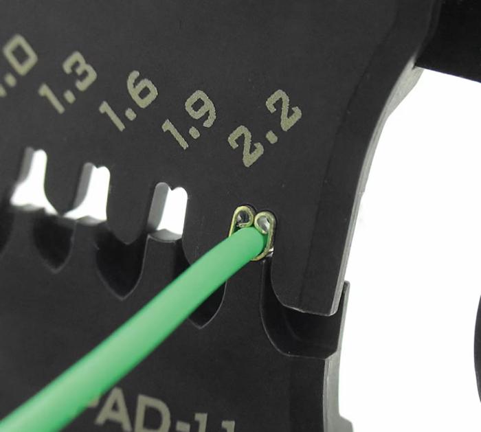Crimptång sats med tre pressbackar 0.7-3.7mm² @ electrokit (3 av 8)