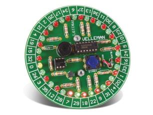 Electronic Roulette with 37 LED - soldering kit @ electrokit