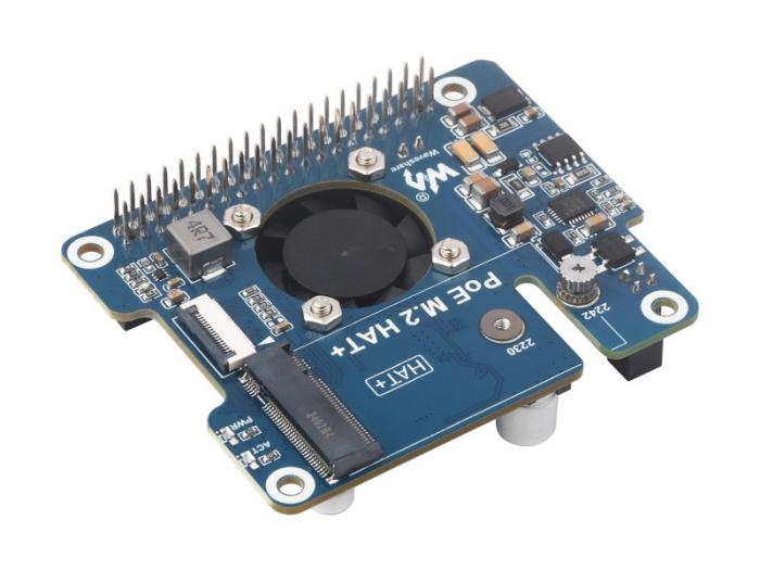 PoE power board for Raspberry Pi 5 - 5V 4.5A with M.2 @ electrokit (2 of 11)