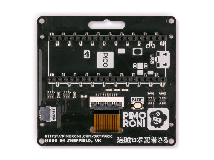 Pico GFX Pack - LCD 128x64px @ electrokit (3 av 3)
