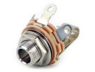 6.3mm female 2-pin mono Switchcraft @ electrokit