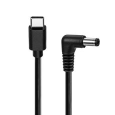Adapter cable USB-C to 5.5x2.1mm DC-plug - 12V 3A @ electrokit