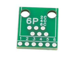 Adapterkort RJ11/RJ12 / 6P4C/6P6C @ electrokit