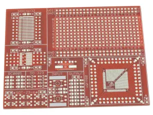 Experimentkort QFP 0.65mm universal @ electrokit