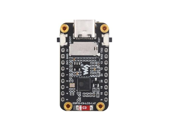 ESP32-C6 utvecklingskort med MicroLCD 172x320px @ electrokit (3 av 8)