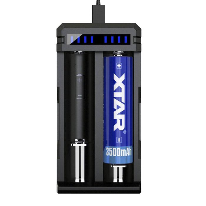 Batteriladdare Li-Ion 4A för 2x 18650 Xtar SC2 @ electrokit (4 av 5)