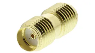 Adapter SMA hona-hona guld @ electrokit