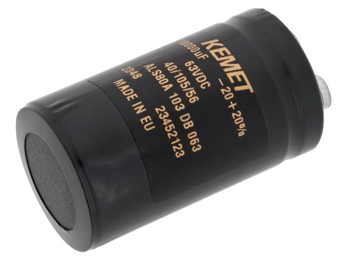 El.lyt 10000uF 63V 105C ø36x62mm screw mount @ electrokit (2 of 2)