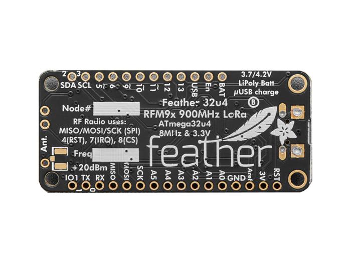Adafruit Feather 32u4 - RFM95W 868 MHz @ electrokit (2 av 6)
