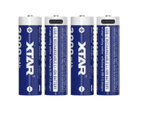 Batteri Li-Ion 4x AA 1.5V 3000mAh inbyggd USB-C laddare @ electrokit