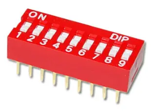 DIP switch 9-pol @ electrokit