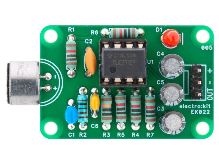 Amplifier for electret microphone EK022 @ electrokit (3 of 4)