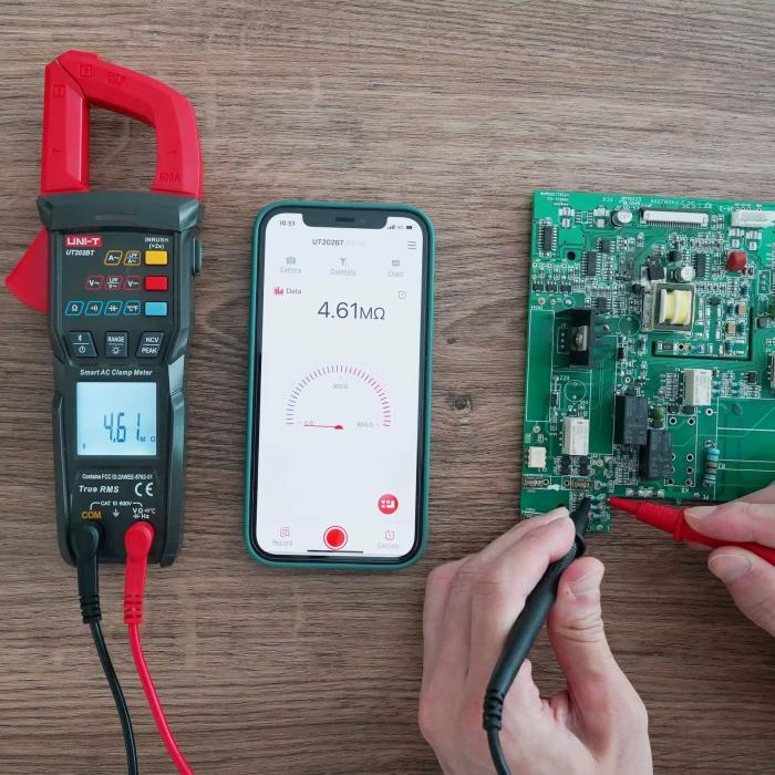 Tångmultimeter 600A Bluetooth UT202BT @ electrokit (5 av 6)