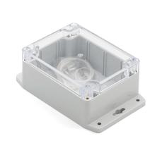 Enclosure 115x90x55mm clear lid ABS IP65 @ electrokit