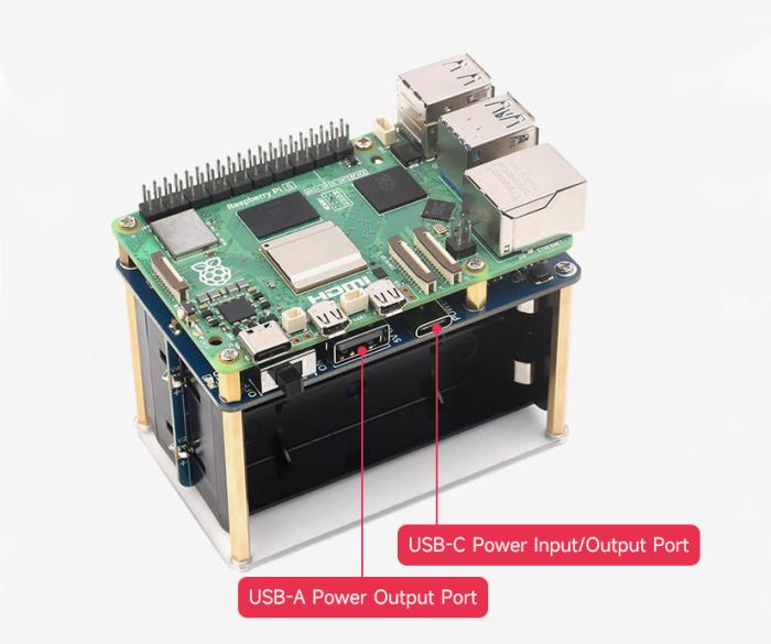UPS för Raspberry Pi med 4x 21700-celler @ electrokit (2 of 10)