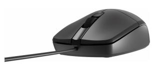 Optical USB-A mouse 1.5m - black @ electrokit