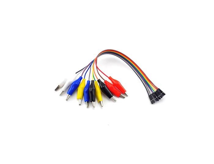 Test leads aligator clips to dupont female 10pcs @ electrokit (2 of 2)
