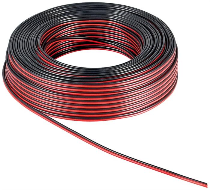 Kabel 2x2.5mm² CCA röd/svart 10m @ electrokit (2 av 2)