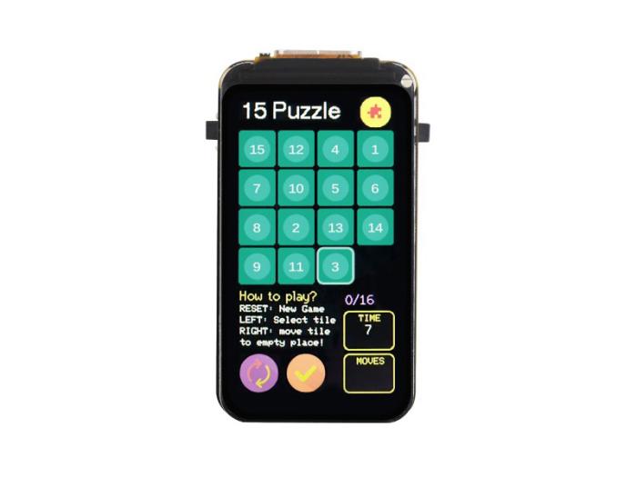 ESP32-C6 utvecklingskort med MicroLCD 172x320px @ electrokit (5 av 8)