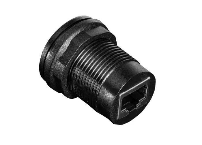 RJ50 panel mount adapter female to female ø30mm @ electrokit (2 of 3)
