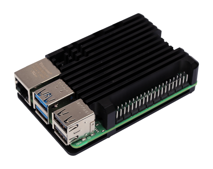 Kylflänslåda för Raspberry Pi 5 passiv kylning @ electrokit (1 av 4)