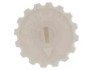Thumbwheel for PT-10 trimmer potentiometer white @ electrokit
