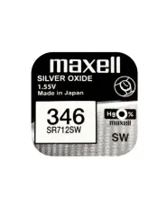 Knappcellsbatteri silveroxid 346 SR712 Maxell @ electrokit