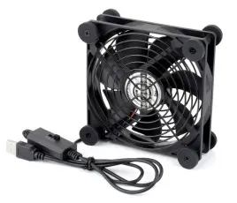 Universal USB-fan with PWM control &oslash;120mm @ electrokit