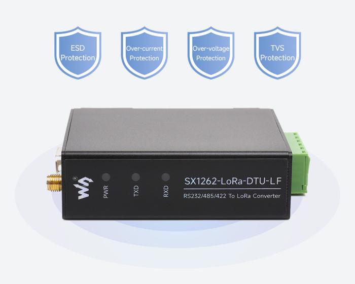 RS232/RS485/RS422 Modbus till LoRa 433MHz för DIN-skena @ electrokit (17 av 18)