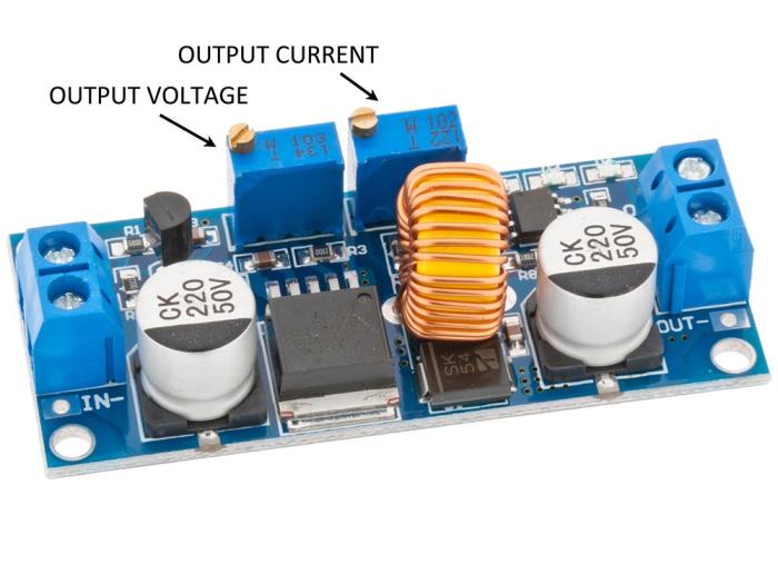 DC-DC omvandlare step-down 1.25-36V 0-5A @ electrokit (4 av 4)