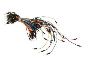 Jumper wire for breadboard - smooth 65 pcs @ electrokit