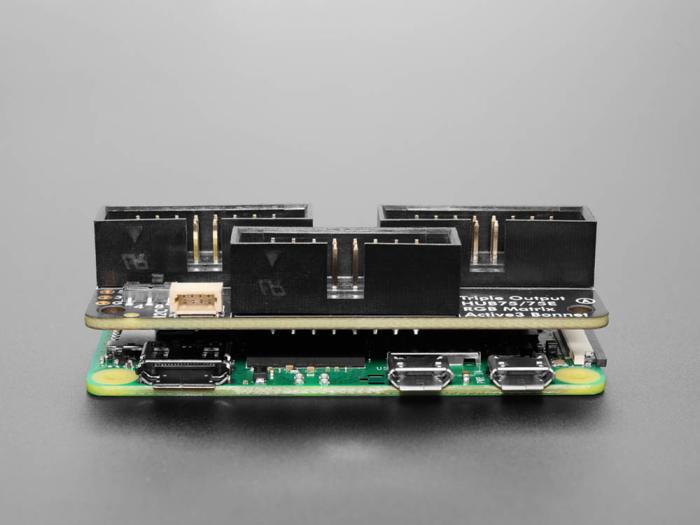 RGB-Matris HAT för Raspberry Pi för 3 HUB75-paneler @ electrokit (8 av 9)