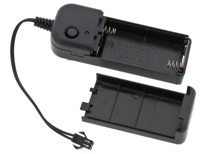 Inverter för EL-tråd 3V (2xAA-batterier) @ electrokit (3 av 3)