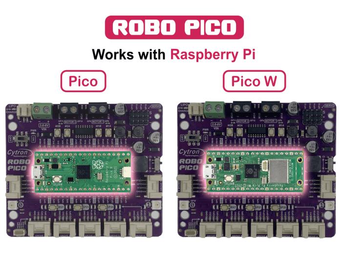 Robo Pico - Robotkontroller för Pico och Pico 2 @ electrokit (6 av 6)