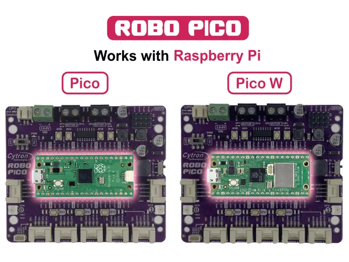Robo Pico - Robot controller board for Pico and Pico 2 @ electrokit (6 of 6)