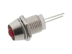 Panelindikator LED 20mA &oslash;8mm r&ouml;d @ electrokit