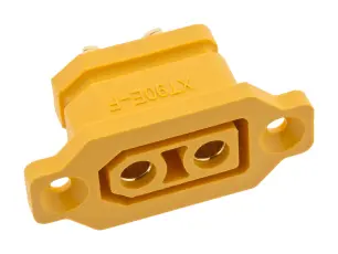 XT90 str&ouml;mkontakt 2-pol 30(90)A hona chassi @ electrokit
