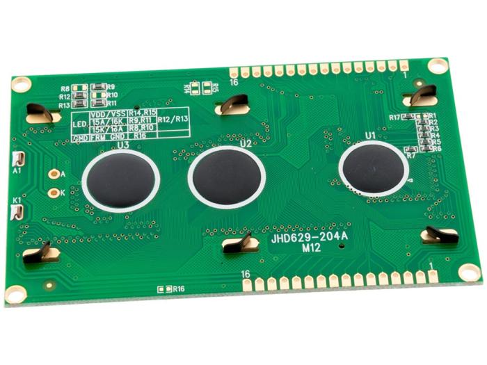 LCD 4x20 tecken JHD204A STN blå/vitLED @ electrokit (2 av 2)