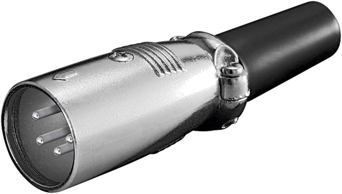 XLR 4P hane nickel @ electrokit (1 av 1)