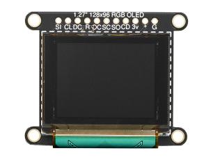 LCD OLED 1.27" with MicroSD reader Serial @ electrokit