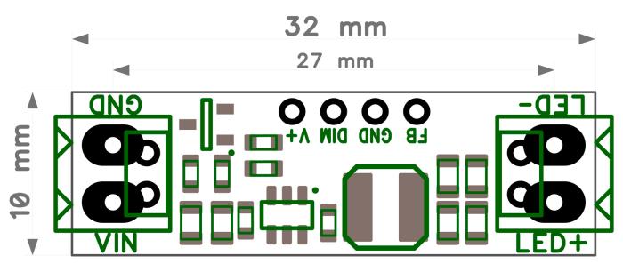 LED-drivare step-down 4-30V / 330-660mA @ electrokit (5 av 5)