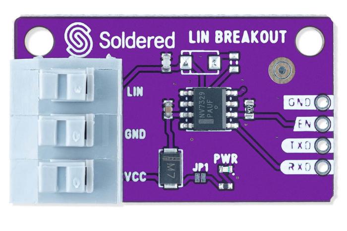 LIN Transceiver NCV7329 MASTER breakout @ electrokit (2 av 5)