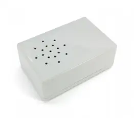 Apparatlåda FB28 högtalaröppning 70x105x39mm grå @ electrokit