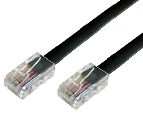 RJ45 modular signal- och nätverkskabel 3m svart @ electrokit