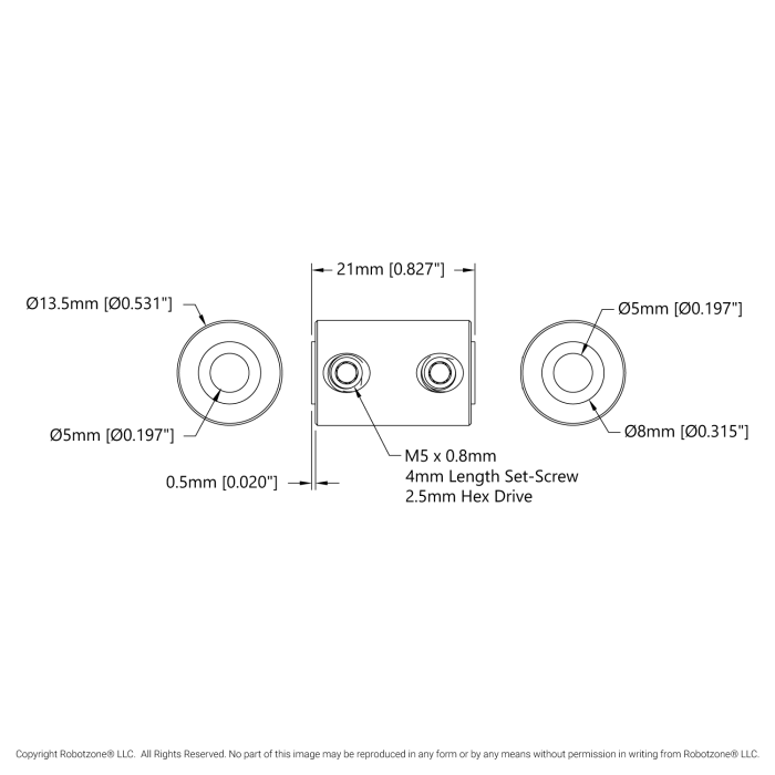 Axelkoppling 5mm till 5mm @ electrokit (2 av 2)